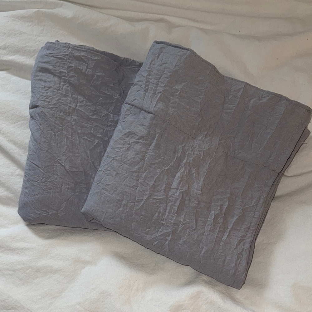 Light Grey Curtains 84” length 2 panel set *other 2 in different listing*